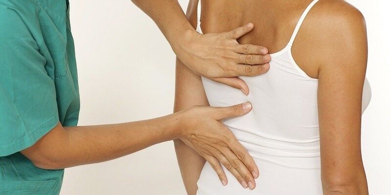 nugaros tyrimas dėl pečių ašmenų skausmo